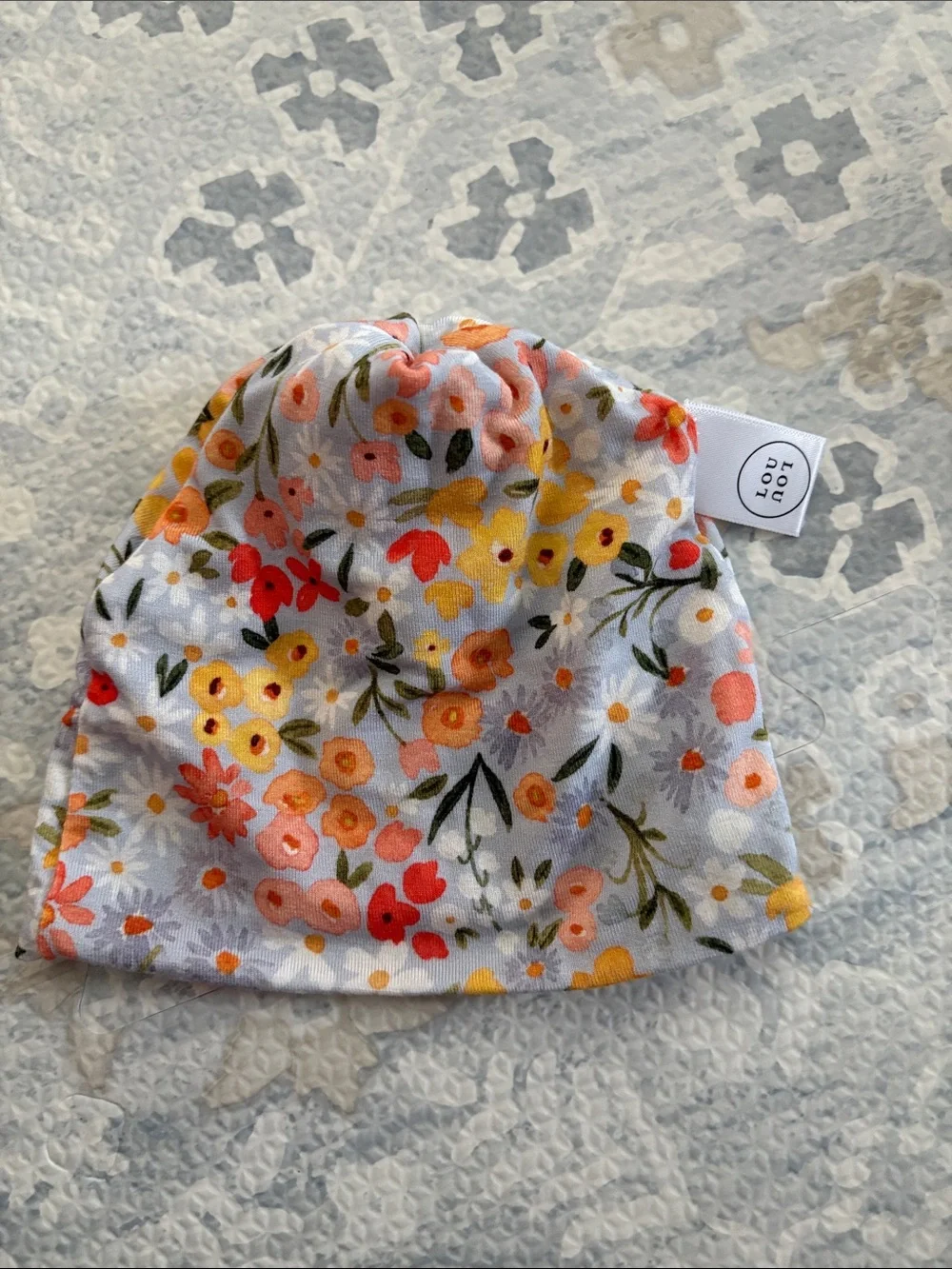 NWOT Lou Lou & Company Hadley Top Knot Hat Size Newborn - 3 Months